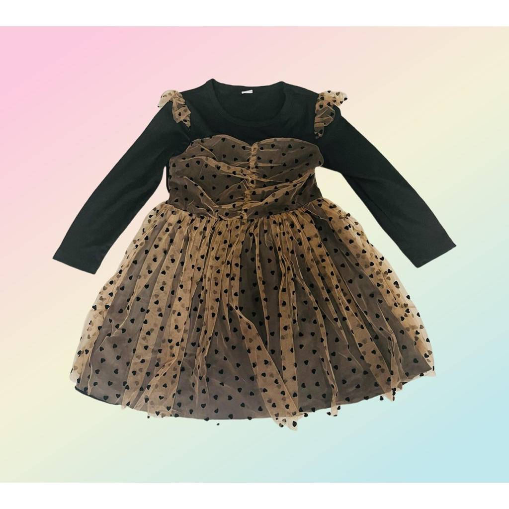 SHEIN SIZE 6Y เดรสสีดำ เด็กผู้หญิง