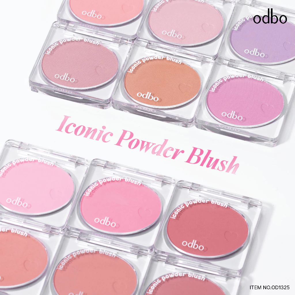 ODBO Iconic Powder Blush OD1325 บลัชฝุ่น เบอร์ใหม่ ติดทนนาน thumbnail 8