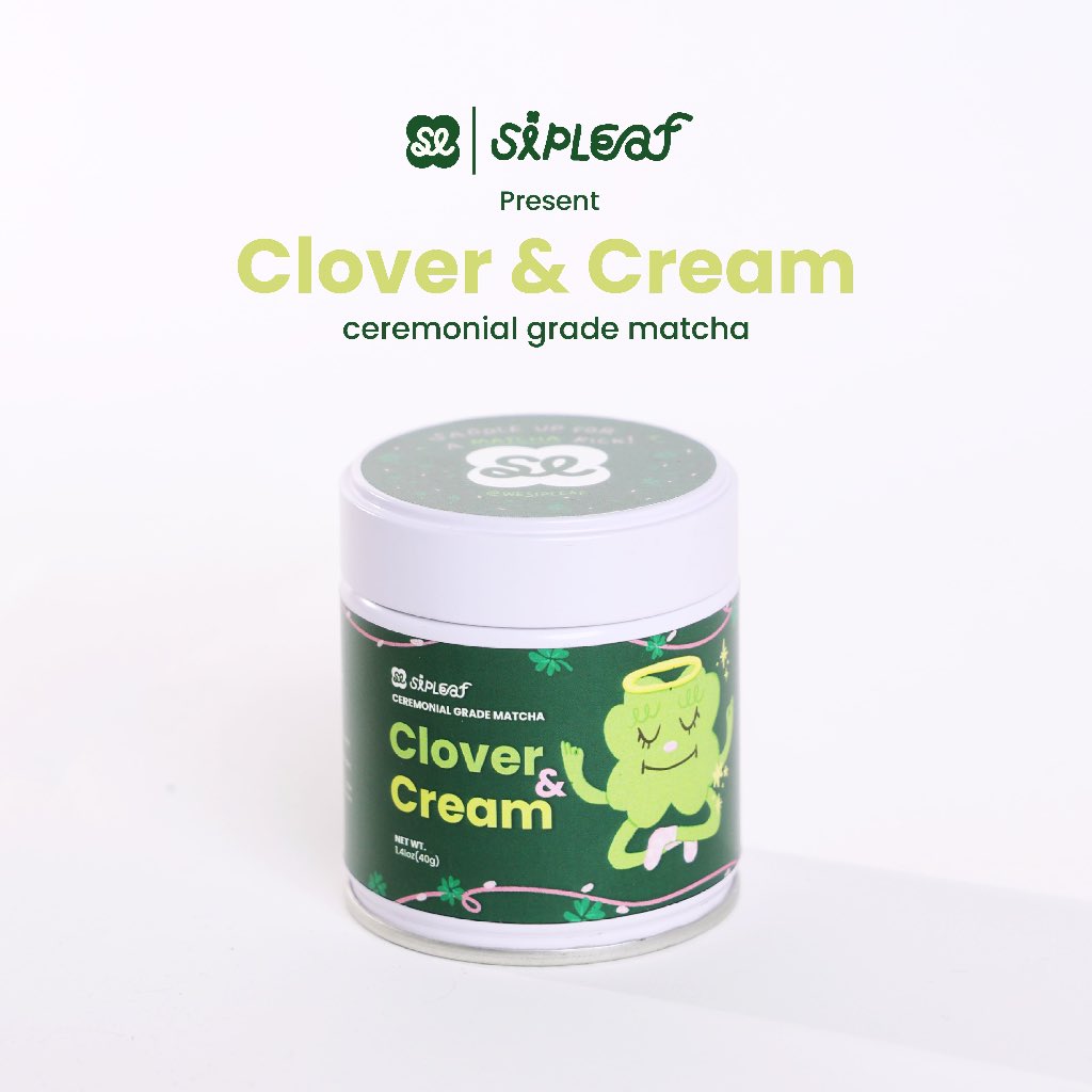 Clover&Cream ︱Ceremonial Grade Matcha (for clear & cream) 40g.