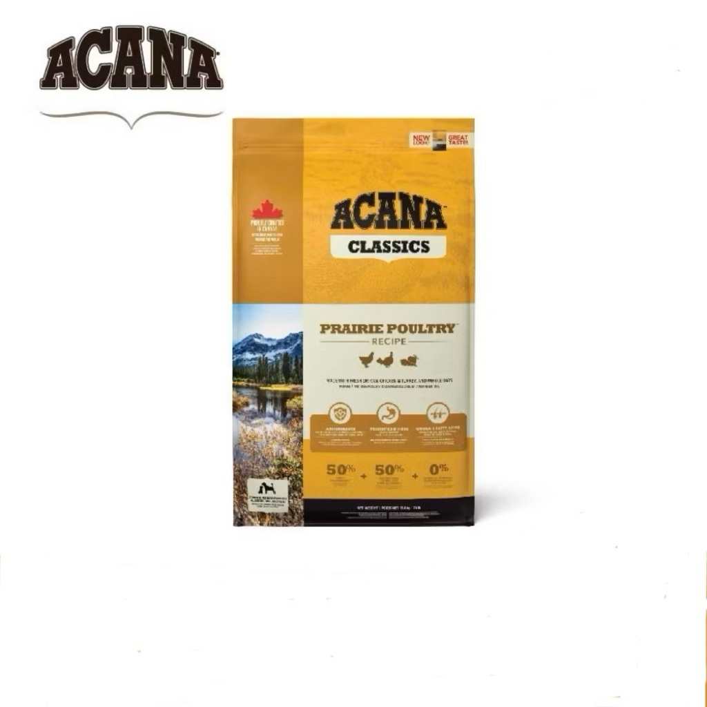 ACANA Classics Prairie Poultry Recipe (อคานา คลาสสิก แพรรี โพลทริ) สูตรสำหรับสุนัขทุกช่วงวัย ทุกสายพันธุ์ ขนาด 2-9.7kg