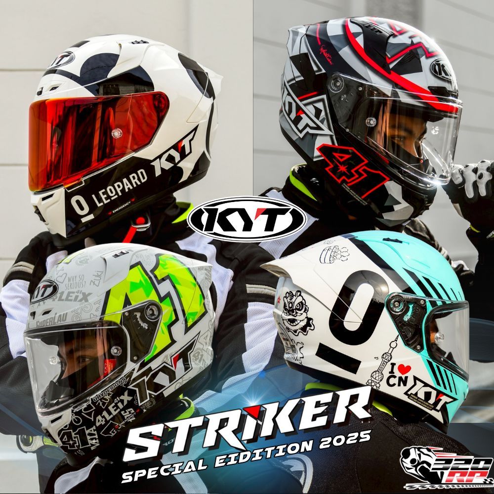 ลายใหม่ล่าสุด!! หมวกกันน็อค KYT รุ่น STRIKER SPECIAL EDITION มาใหม่ ส่งไว!! SP.BIKE