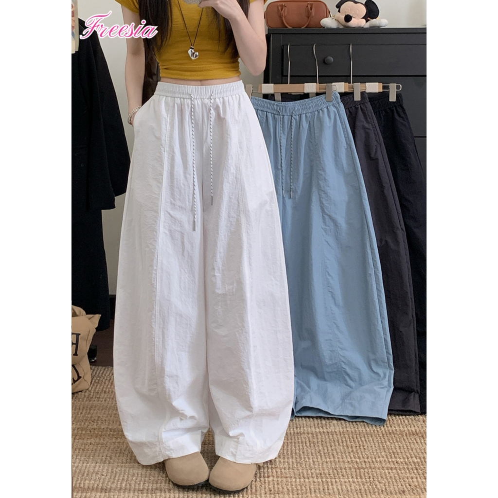กางเกงวอร์มขายาว 4 สี มีเชือกที่เอว และมีกระเป๋า (เอวยืด) รุ่น 91319
