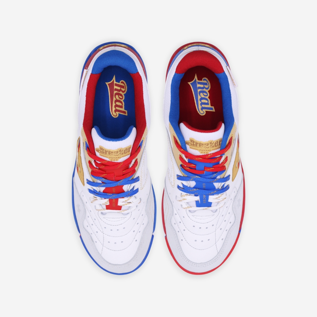 Breaker รุ่น Breaker SEA GAMES 33th รองเท้าฟุตซอลเบรกเกอร์ สี White Red ไซซ์ 38 -44 ราคา ถูกที่สุด ดีลบีเคเค แกลเลอรีภาพที่ 3