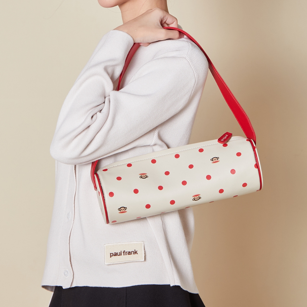 PAUL FRANK กระเป๋าสะพายไหล่ PF POLKA CYLINDER SHOULDER BAG ราคา ถูกที่สุด ดีลบีเคเค