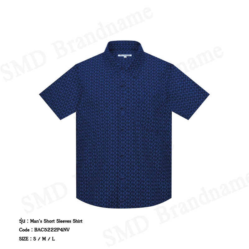 Guy Laroche เสื้อเชิ้ตแขนสั้นผู้ชาย รุ่น Man's Short Sleeves Shirt Code: BAC5222P4NV
