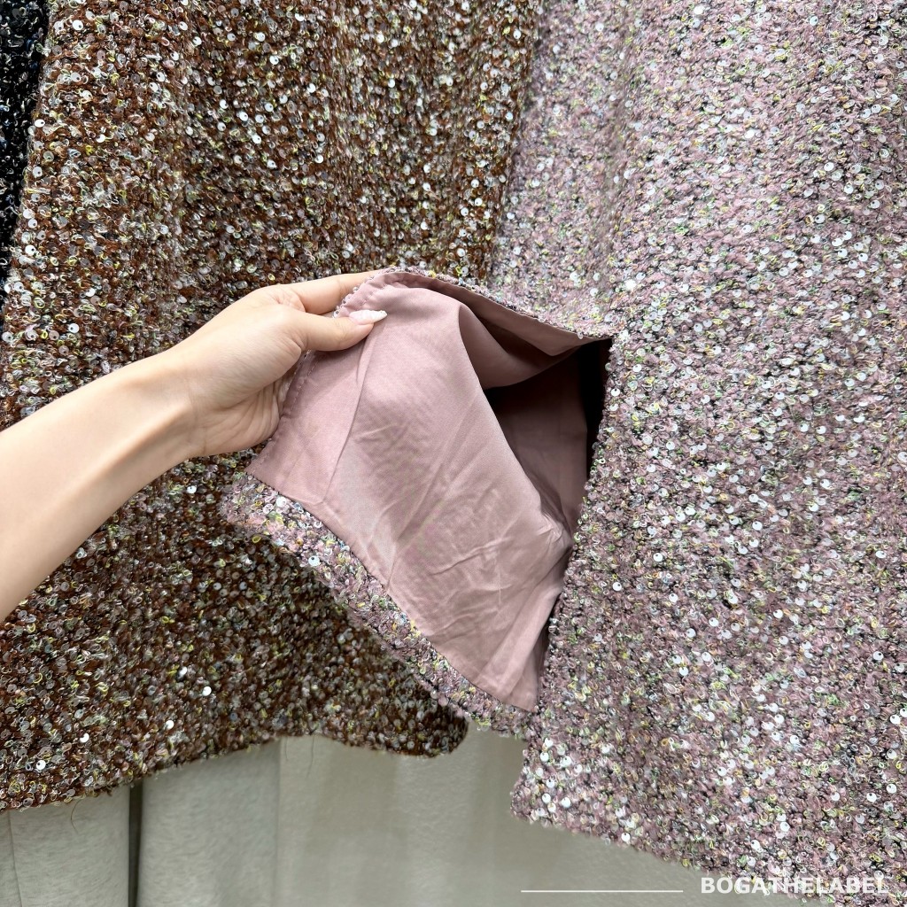กระโปรงเลื่อมงานแน่นมาก แบบวิบวับเต็มผืนCrush sequin skirt - รูปที่ 3