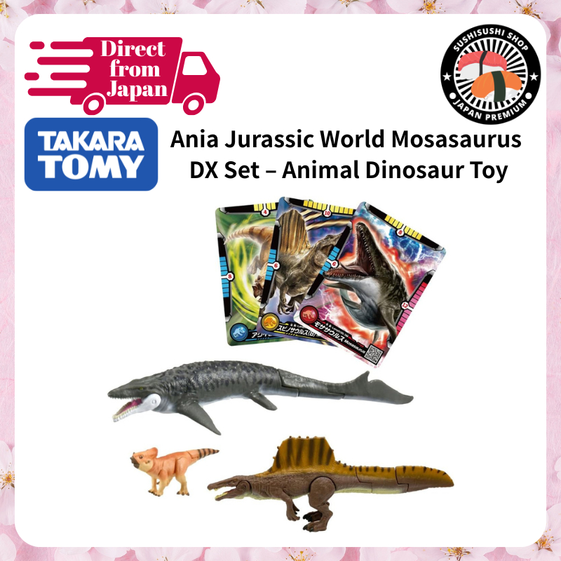 [TAARA TOMY] Ania Jurassic World Mosasaurus DX Set – Animal Dinosaur Toy for ages 3 and up.