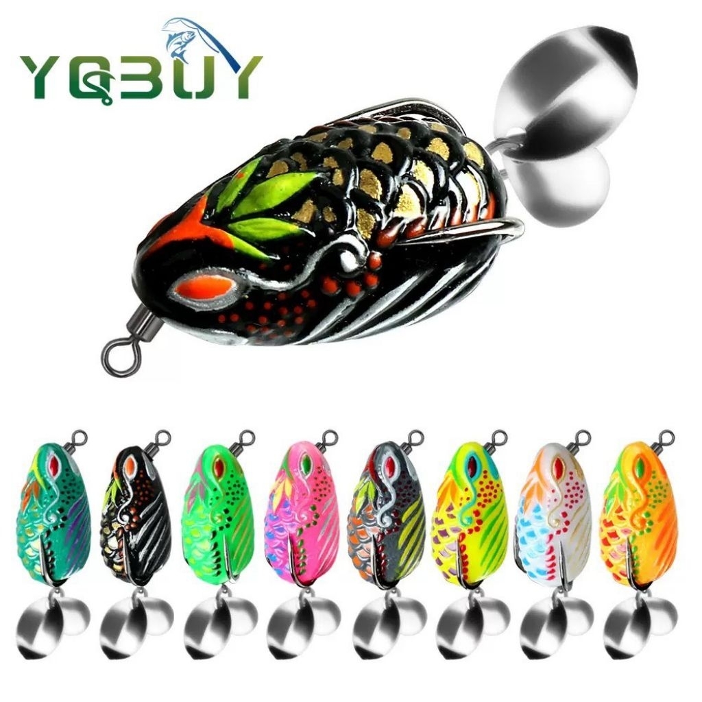 กบยาง 3.5 cm น้ำหนัก 5.7 กรัม ใบพัดคู่พร้อมจัดส่ง