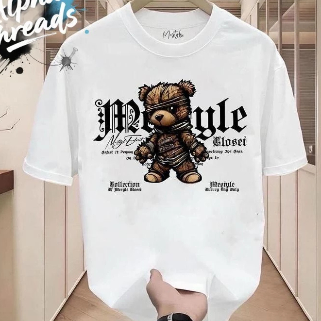 🚚ส่งจากกรุงเทพ (จัดส่งตลอด 24 ชั่วโมง) (COD) 2025 เสื้อยืดแฟชั่น เสื้อยืดคอกลม เสื้อยืดสี เสื้อยืดผู้ชาย cotton 100%