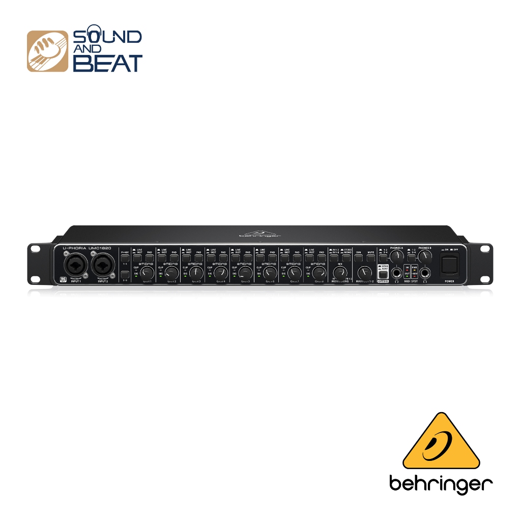 ออดิโอ อินเตอร์เฟส Behringer U-PHORIA UMC 1820