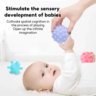 ⭐เซ็ทลูกบอลของเล่นบีบมีเสียงสำหรับเด็กเล็ก ฝึกประสาทสัมผัส นุ่มนิ่ม ปลอดภัย​​ ของเล่นการศึกษา ของเล่นอาบน้ำสำหรับเด็ก