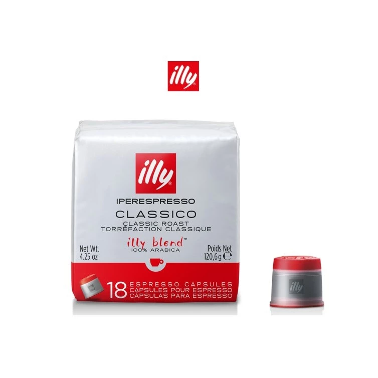 ILLY แคปซูลกาแฟ CLASSICO ROAST - 18 แคปซูล IPERESPRESSO COFFEE CAPSULES CLASSICO ROAST - 18 CAPSULES
