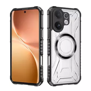 เคสใสกันกระแทก แข็ง ชาร์จไร้สาย สำหรับ Vivo V70 V60 X300 Pro เคสใสแม่เหล็ก