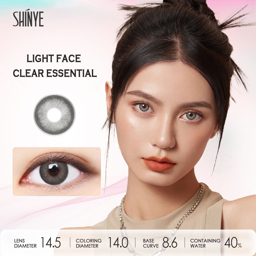 [ขายดี] SHINYE Contact Lens :（Contact Lens Si)14.5มม คอนแทคเลนส์ คอนแทคเลนส์สีแบบใช้ 6 เดือน Gray