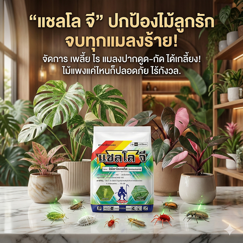 [ส่งฟรี]ตราปีศาจ แชลโล่-จี อิมิโคลพริด1% ใช้แทนสตาเกิ้ล-จี By.คิม เกษตรเงินล้าน