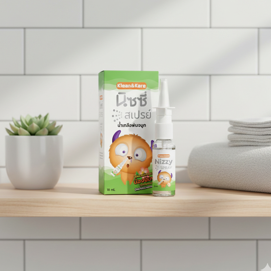 KLEAN&KARE NIZZY SPRAY นิซซี่ สเปรย์ น้ำเกลือพ่นจมูก 18 ML
