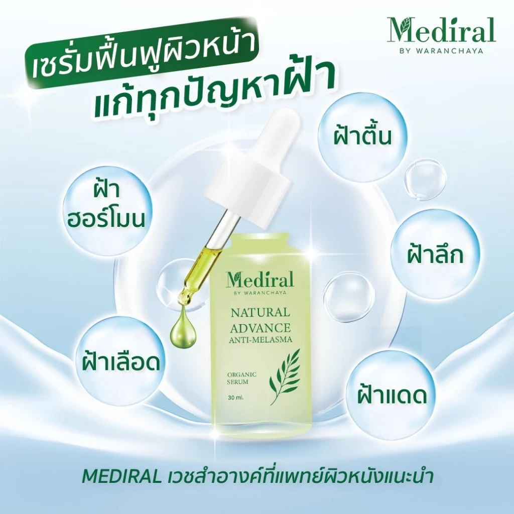 (ส่งฟรี) เซรั่มลดสิว+เซรั่มหน้าใส ลดรอยสิว ฝ้า กระ สกินแคร์ออร์แกนิกใช้คู่กันลดสิวผิวใส thumbnail 6