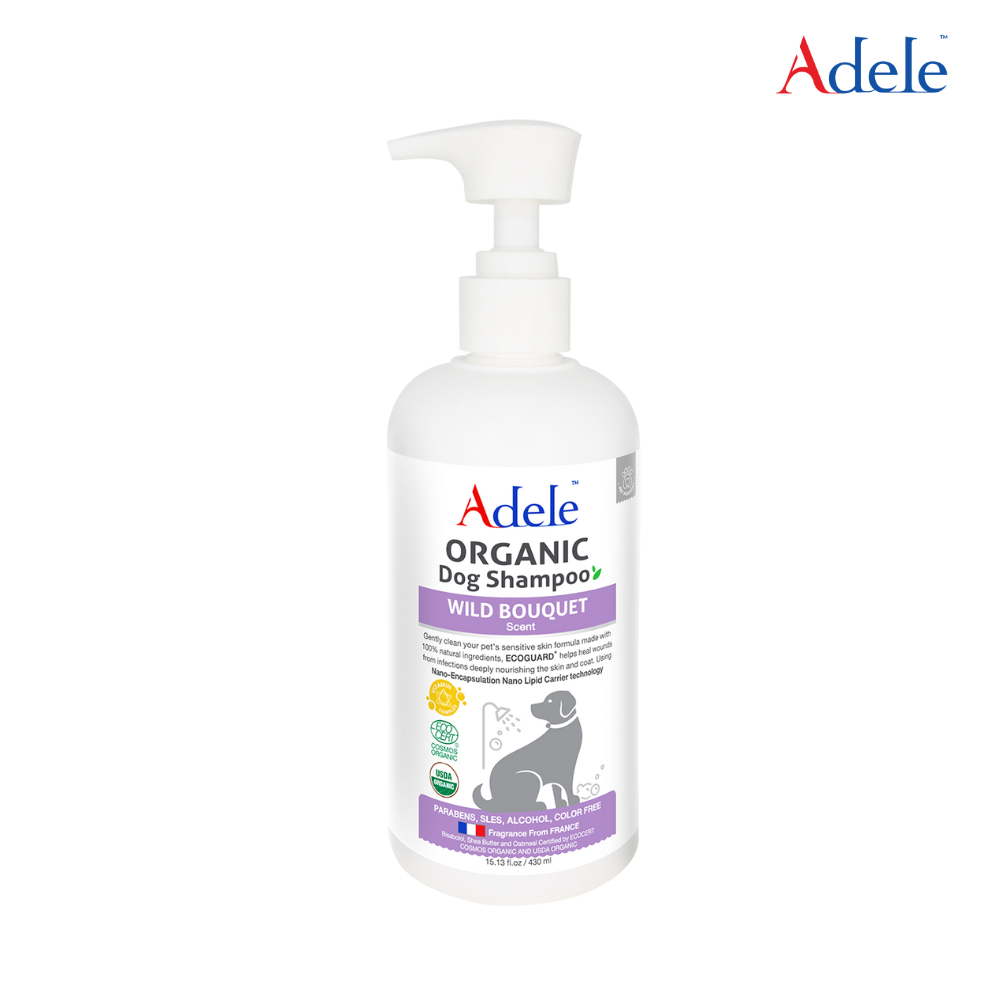 Adele แชมพูสุนัขออร์แกนิก กลิ่น Wild Bouquet 430มล.
