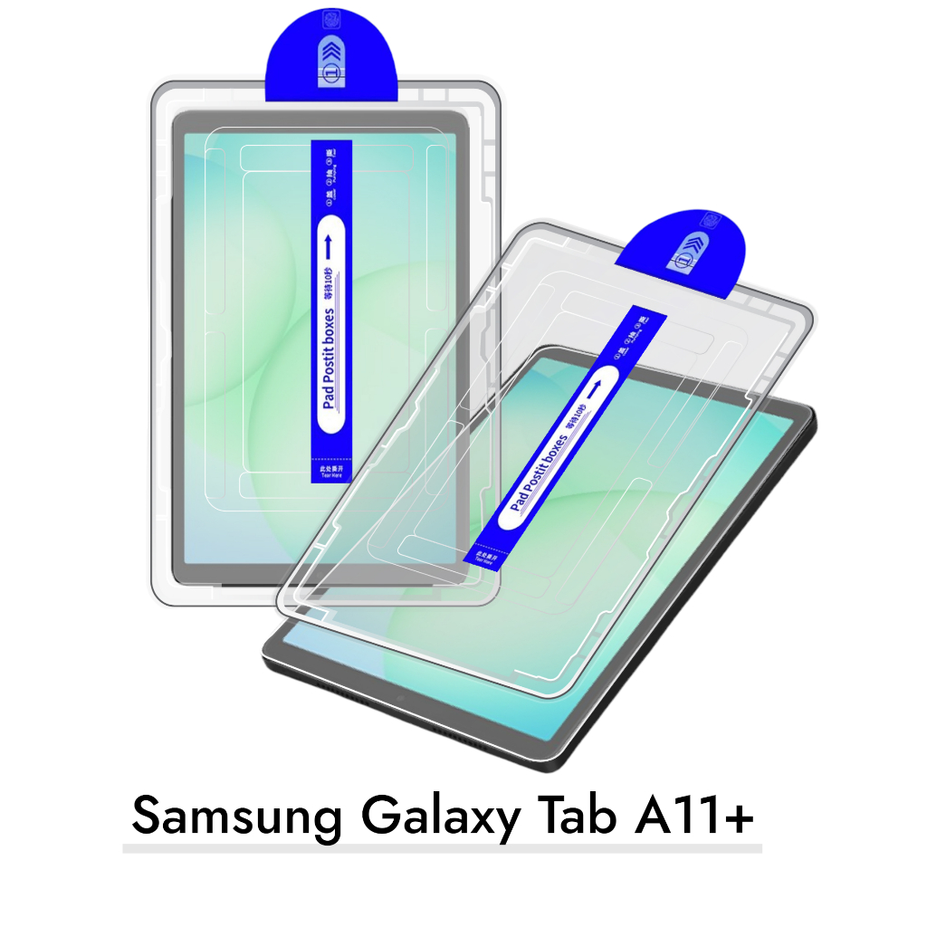 ฟิล์มกระจก Samsung Galaxy Tab A11+ พร้อมบล็อคติดตั้ง: ปกป้องง่าย จอชัด