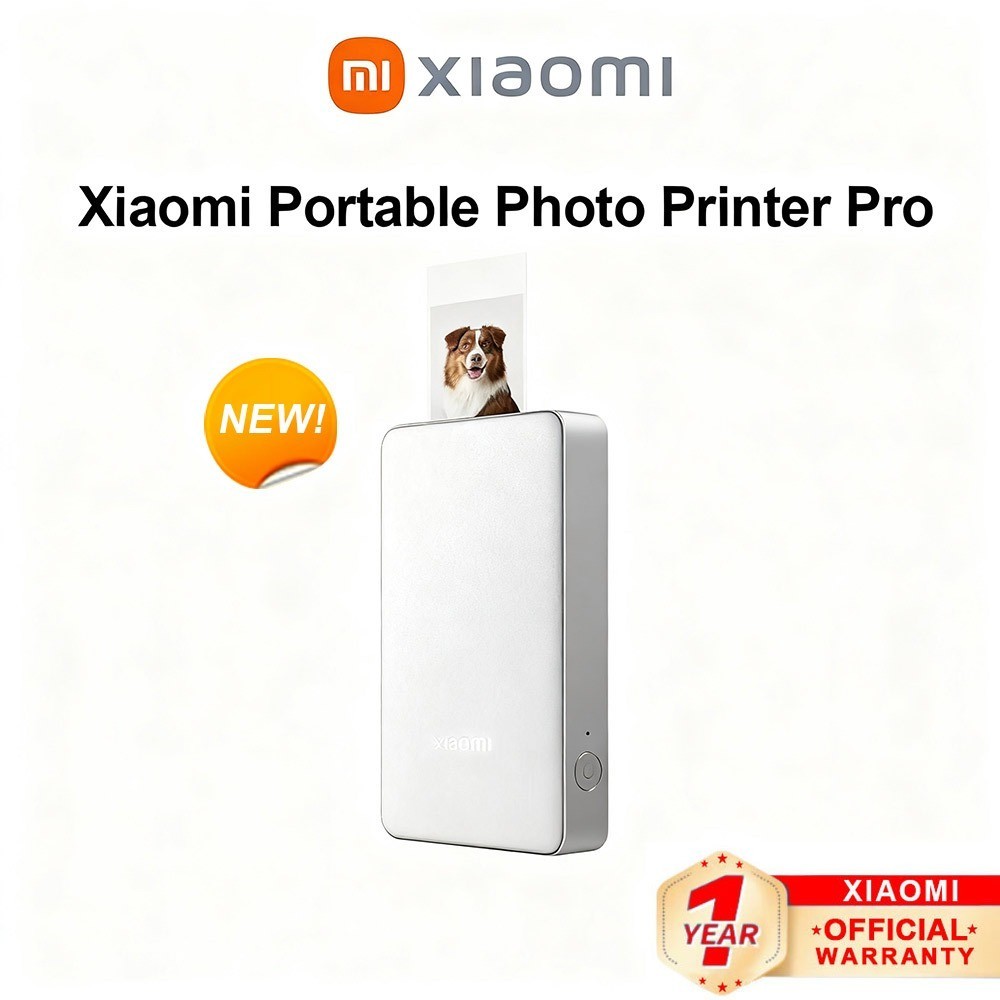 Xiaomi Portable Photo Printer Pro ขนาดเล็ก พกพาสะดวก พิมพ์ได้ทันที รองรับการเชื่อมต่อ Bluetooth หลายผู้ใช้