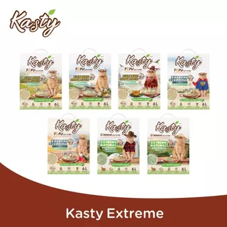 Kasty Extreme ทรายแมวเต้าหู้ธรรมชาติ และทรายแมวมันสำปะหลังธรรมชาติ (ไม่ติดกระบะทรายแมว)