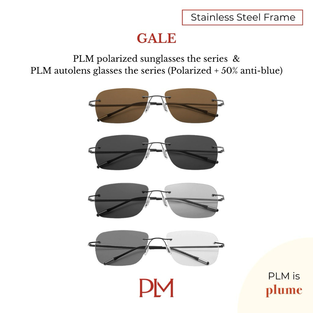 PLM (plume.bkk) แว่นกันแดดโพลาไรซ์รุ่น 'Gale' Polarized Sunglasses