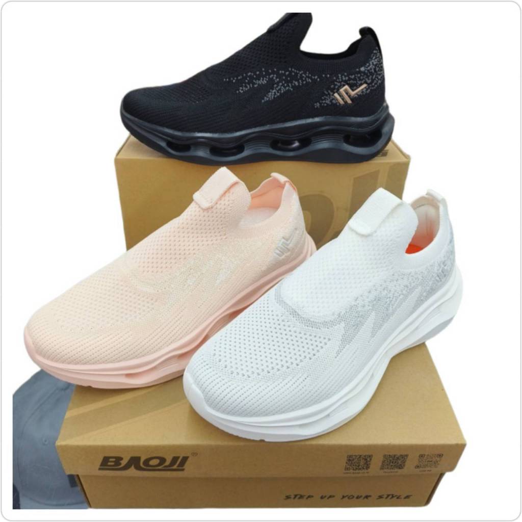 Baoji BJW1148 รองเท้า บาโอจิ รองเท้าแบบสวม Slip on สำหรับผู้หญิงไซส์ 37-41 ของแท้ พร้อมจัดส่ง