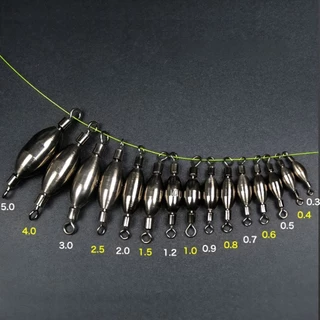ตะกั่วแคโรไลน่า CAROLINA RIG ขนาด #0.5 - 5.0 ตะกั่วอาจิ จำหน่ายรายชิ้น ลูกละ 18-23 บาท