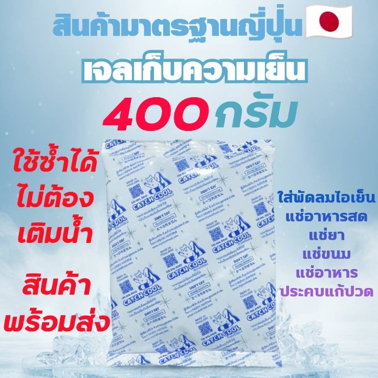 เจลเก็บความเย็น 400กรัม ไซส์ใหญ่ เจลเย็น แช่ของสด แช่อาหาร แช่นมลูก แช่ไอศครีมlcepack400g