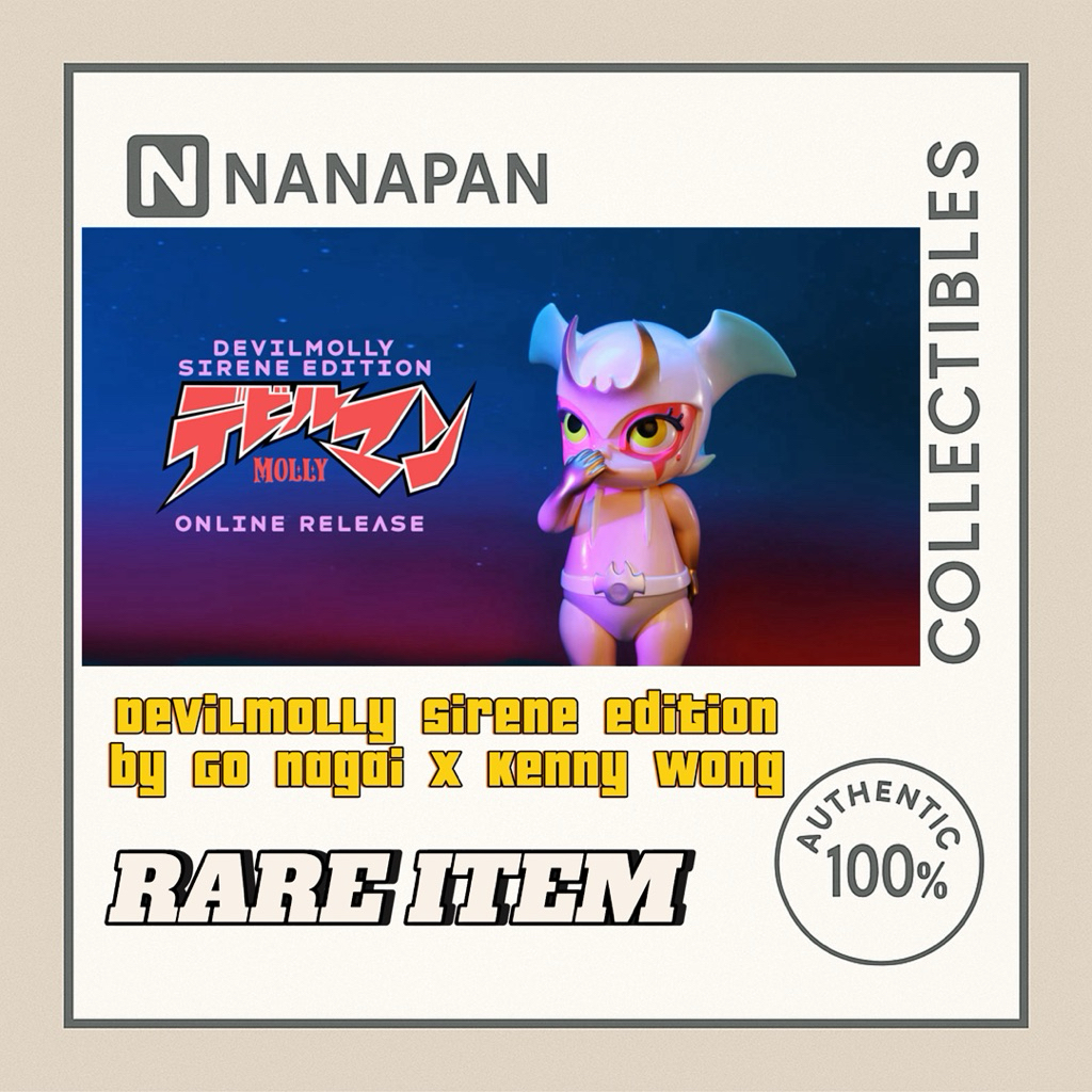 Rare Item💯ของใหม่ ยังไม่แกะซีล Devilmolly Sirene edition by Go Nagai x Kenny Wong x Unbox Industries