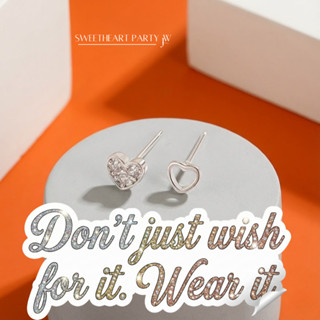 OUTLETSล้างสต็อกจากโรงงานตรง ต่างหู Sweetheart Party ต่างหูห…