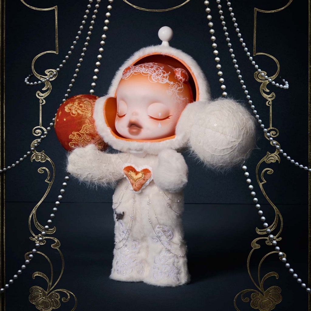 MEGA α SKULLPANDA 400% White Moon