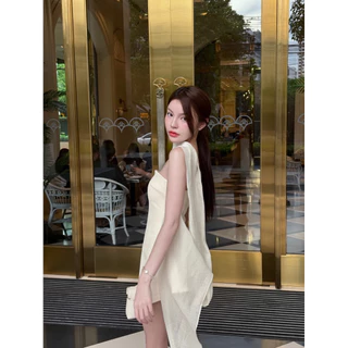 Cream Mirage dress ชุดเดรสสีครีมส่งน่ารักมาก