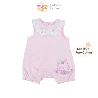 TinyBee ชุดหมีสั้น รอมเปอร์ บอดี้สูท ชุดเด็กอ่อน ผ้าฝ้าย ชุด…