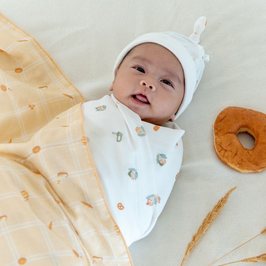 Granny Ben  Chuchu's Little Oven Tencel™ Muslin Swaddle Cloth ผ้าห่อตัวใยเทนเซล