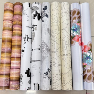 วอลเปเปอร์ลายน่ารัก ราคาถูก หน้ากว้าง 45 ซม.ยาว 10 เมตร มีกา…