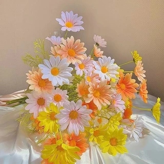 ดอกเดซี่ ดอกไม้ประดิษฐ์ ดอกไม้ไหม DIY ของแต่งบ้าน ของตกแต่งสำหรับถ่ายภาพ