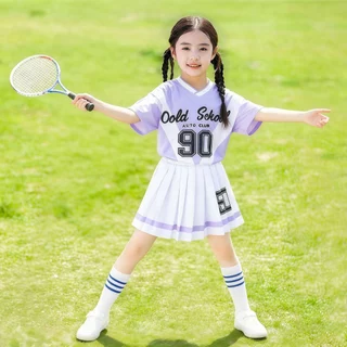 Beryl kids🌸ชุดเซ็ตเด็ก🎀ชุดแขนสั้นสองชิ้น สำหรับเด็กผู้ชายและเด็กผู้หญิง เสื้อผ้าการแสดง ระบายอากาศได้ดี แห้งเร็ว