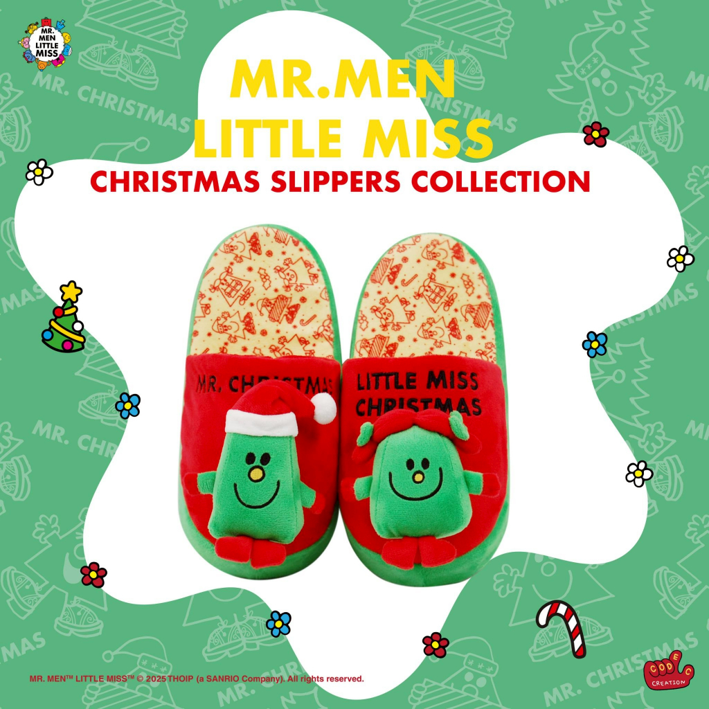 รองเท้าใส่ในบ้าน Slipper Christmas (Mr.Men Little Miss)