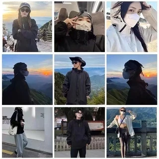 {ม-5เอ็กแอล} เสื้อแจ็คเก็ตผู้ชาย /เสื้อแจ็คเก็ตมีฮู้ดสําหรับผู้ชาย/ กันน้ําและป้องกันรังสียูวี/หมวกที่ถอดออกได้