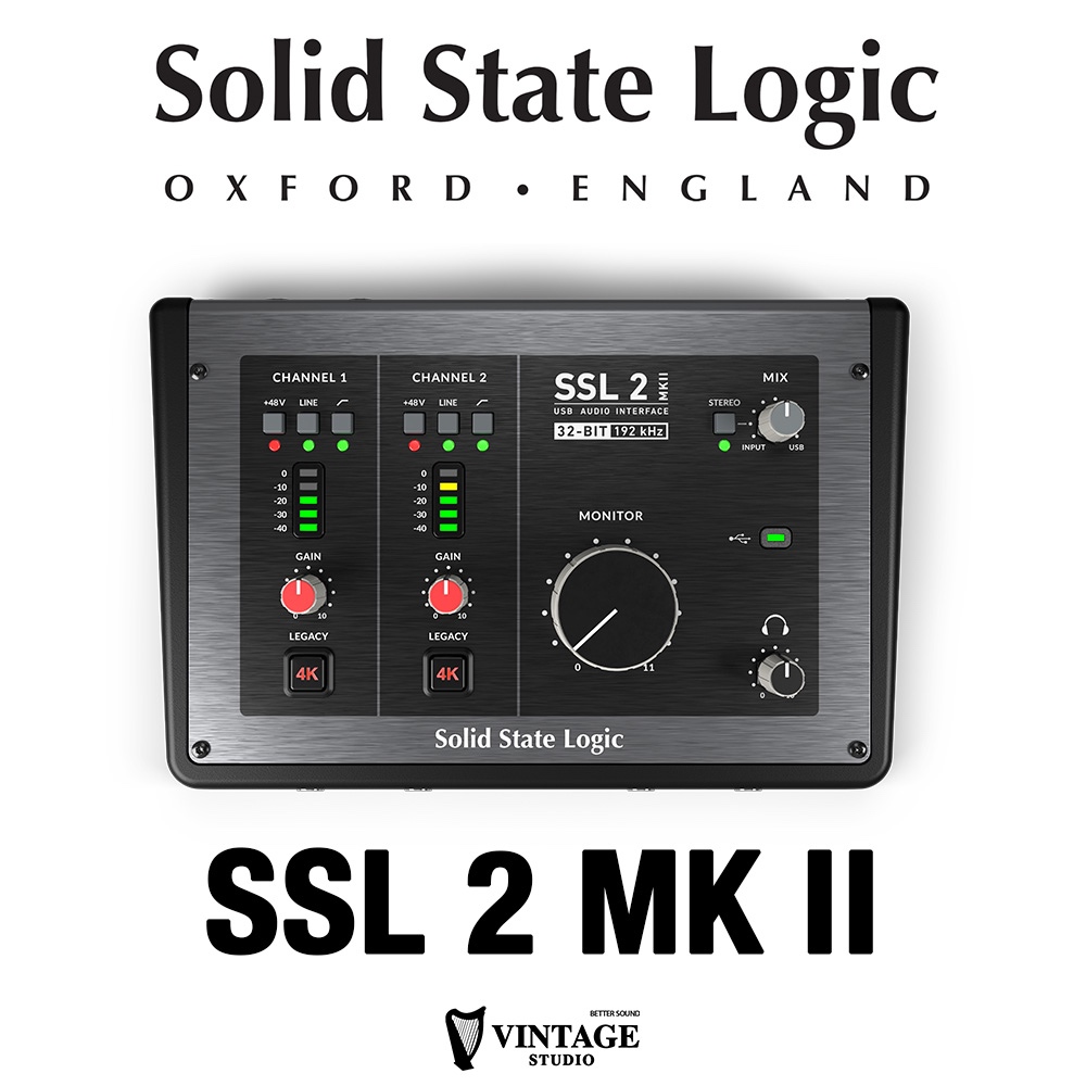 SSL 2 MK II Audio Interface 32 bit 192kHz | Solid State Logic Thailand