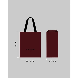 maison KEEPS | ถุง Shopping Bag | Burgundy | มีให้เลือก 2 Size
