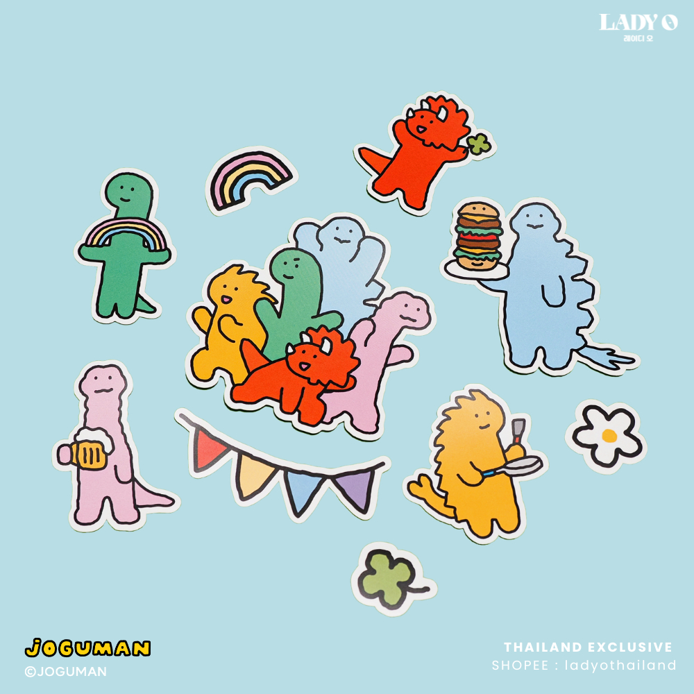 JOGUMAN Sticker Di-Cut Set 10P - Basic สติกเกอร์ไดคัท