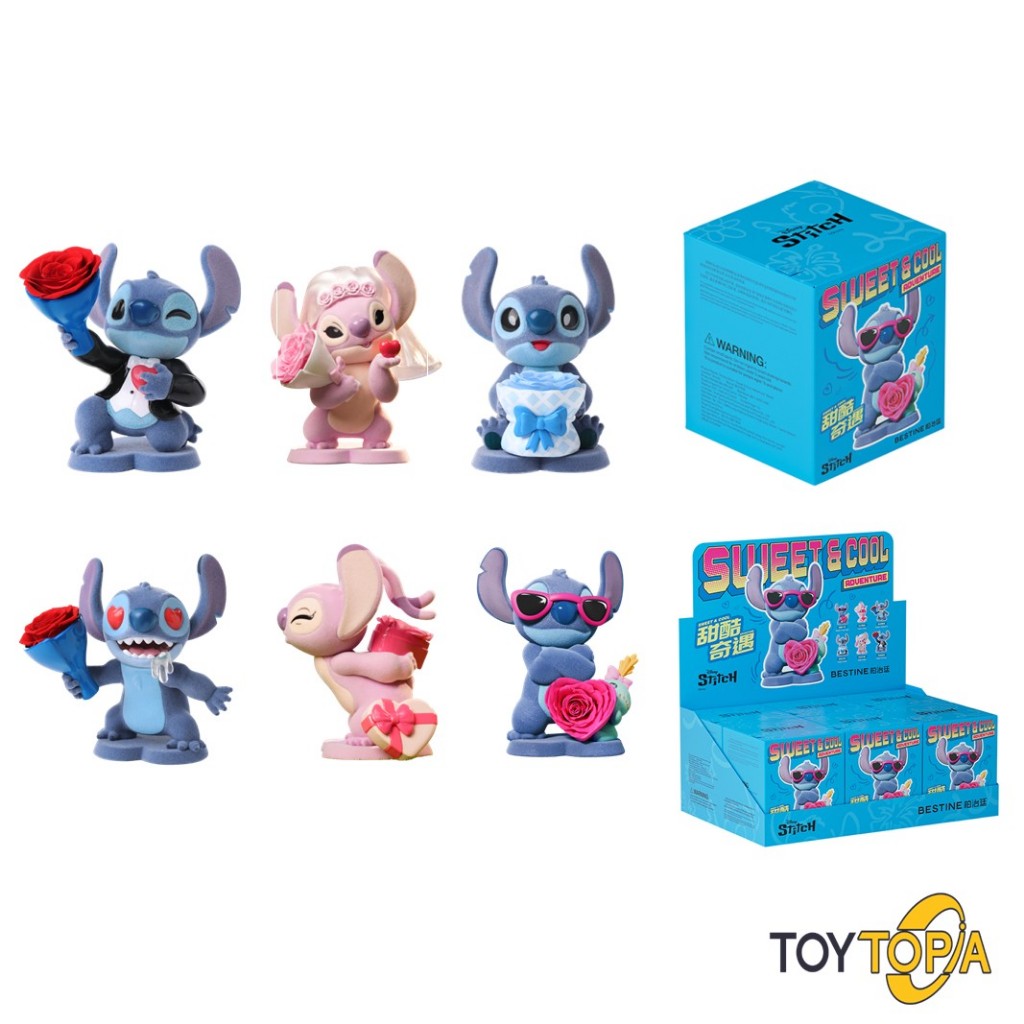 (454142) Stitch Sweet & Cool Adventure Series Blind Box by Bestine (1 จุ่ม)