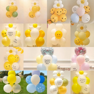 (ร้านไทย ส่งไว) เซตลูกโป่งวันเกิด Happy Birthday ลูกโป่งปาร์…