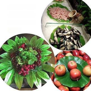 ใบบัวเทียม ใบบัวสังเคราะห์ ใบบัวเทียม ใบบัวจำลอง ใช้ตกแต่งห้องอาหาร เป็นแผ่นรองจานกันลื่น และเป็นพร็อพถ่ายรูป