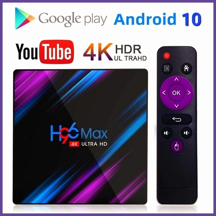 H96 MAX  Android 10 5G WiFi 4K Media Player Android 10  Youtube Set Top BOX