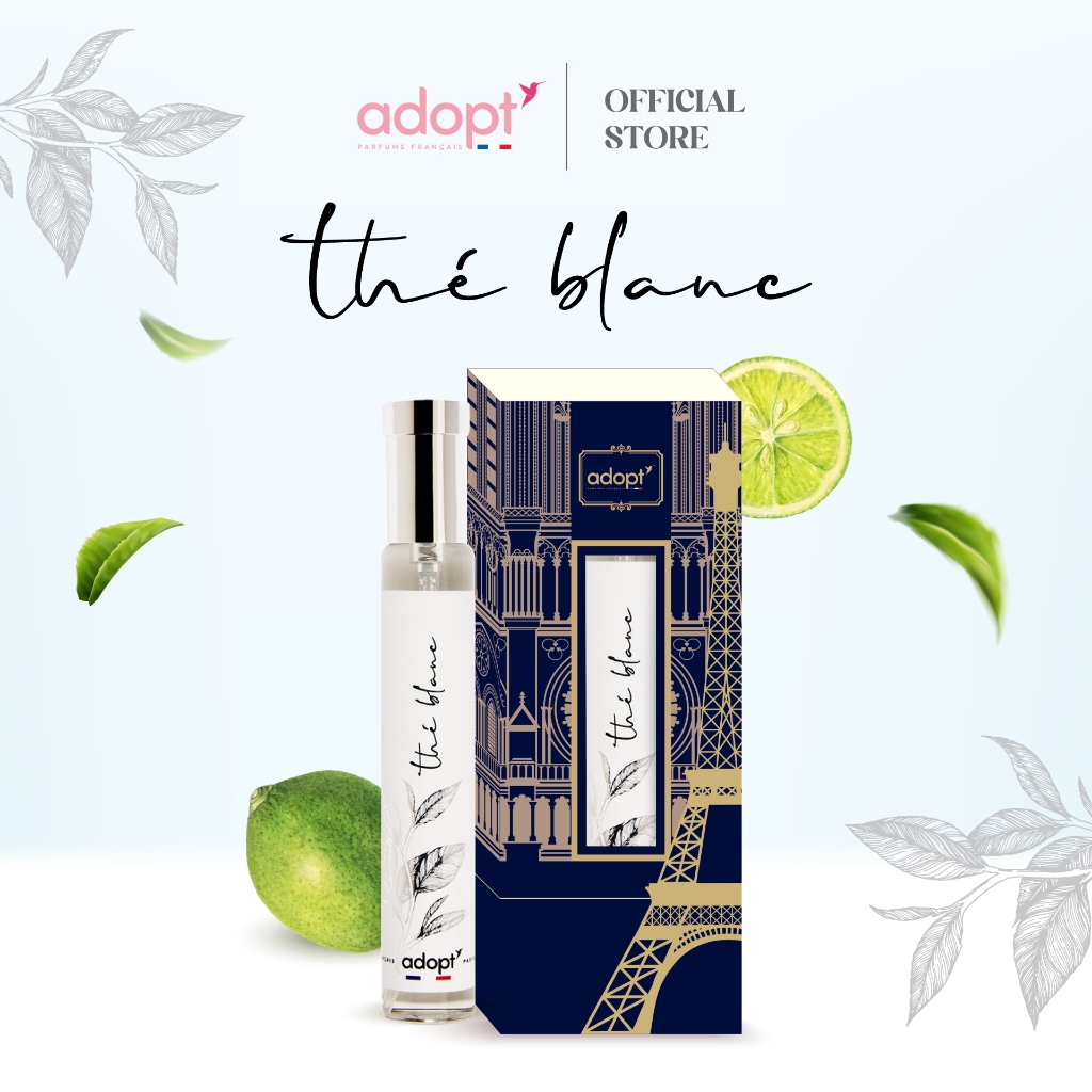 [HAWK LAD TPOP] 1 ขวด🌾The' Blanc🌱เต บลองค์ (หอมสะอาด กลิ่นชาขาว) Adopt parfums น้ำหอมพรีเมียมจากฝรั่งเศส