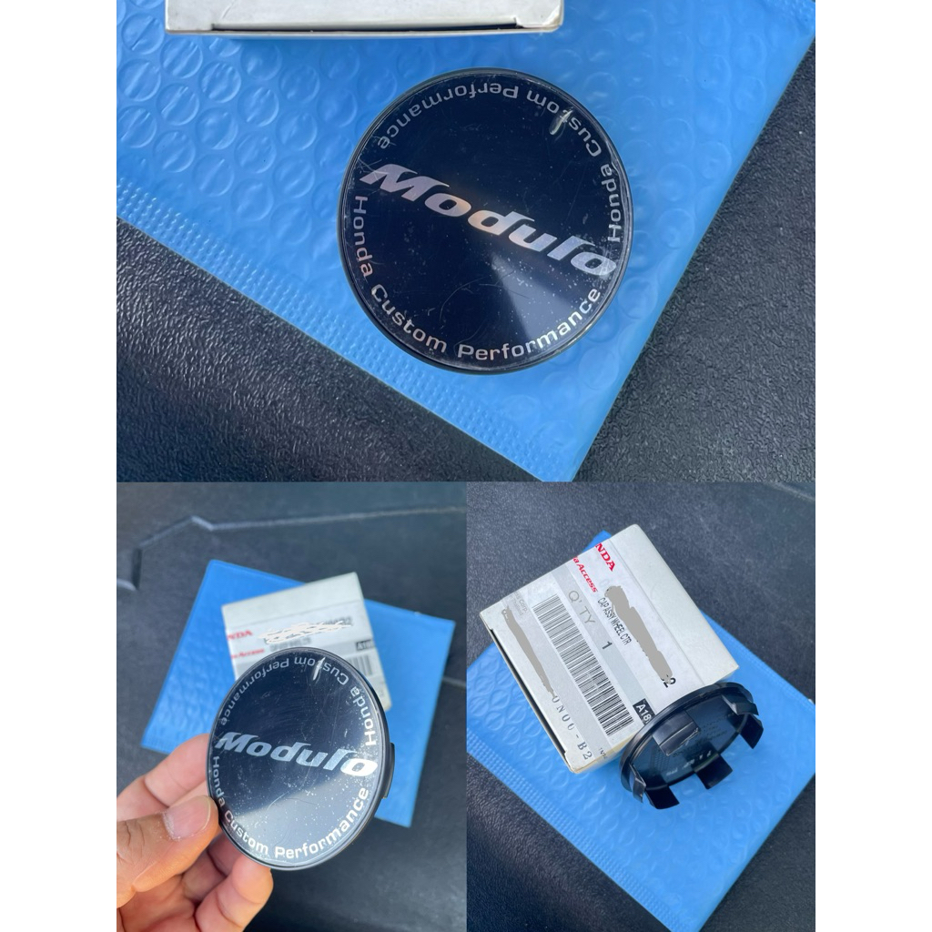 (แท้💯%)ฝาครอบดุมล้อ (1-4 ชิ้น) โลโก้ honda ฝาปิดดุมล้อ logo Modulo Accessories แผ่นกันรอยเครือบโลโก้