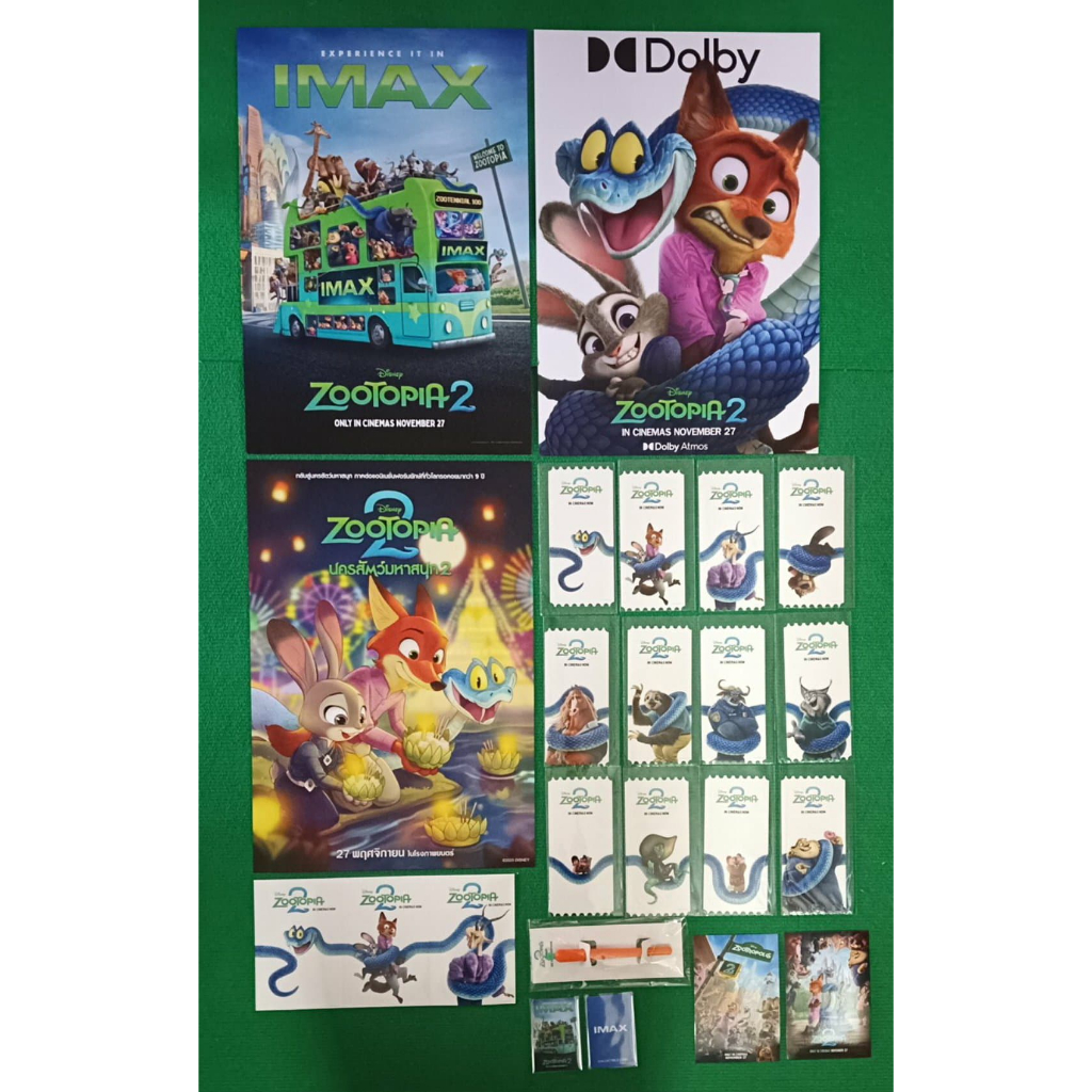 ZOOTOPIA2 โปสเตอร์ IMAX SF และลายแฟนอาร์ต ขนาด 13x19 นิ้ว บัตร IMAX โปสการ์ด การ์ดวิบวับ การ์ดเกม ปากกา น่าสะสมทุกชนิด